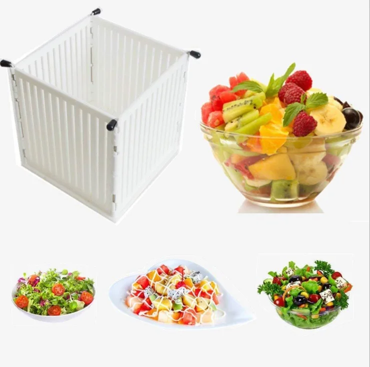 

Fresh Fruit Salad Cutter Bowl Fruit Salad Square Cut Bowl Two Generation