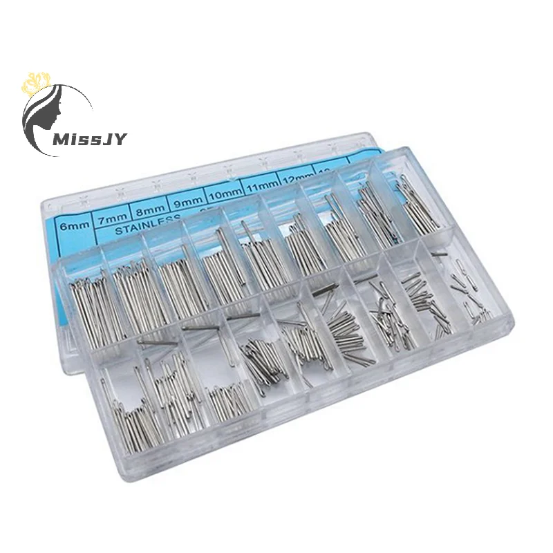 360pcs Watch Band Split Pins With Box Stainless Steel Watch Bracelet Strap Link Pins Cotter Bar Assortment Watch Repair Tools