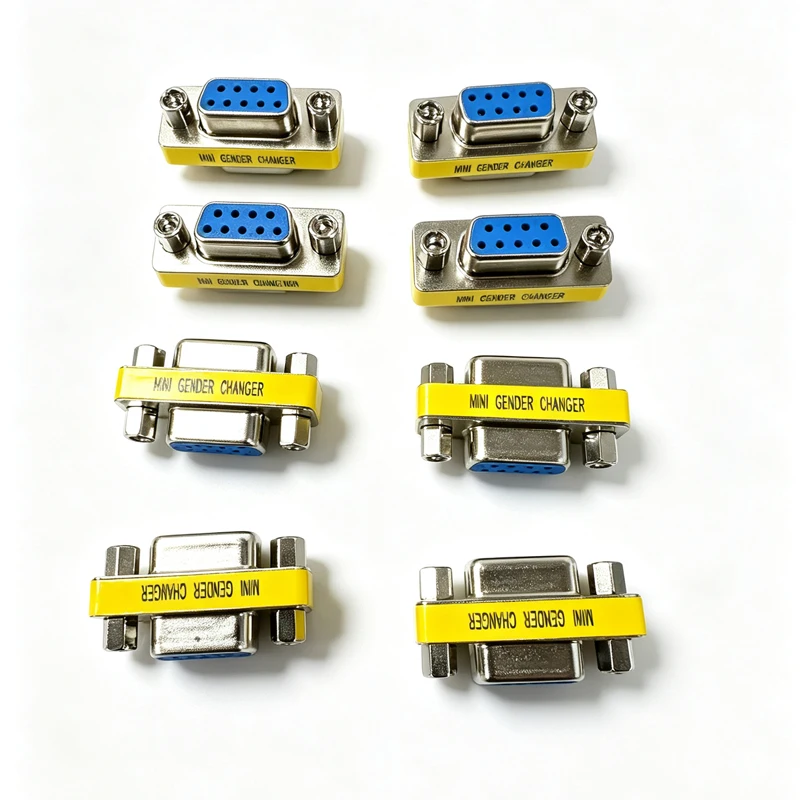100pcs-wholesale-db9-serial-adapter-rs232-9pin-connector-pass-through-coupler-male-to-female-male-male-female-female-plug