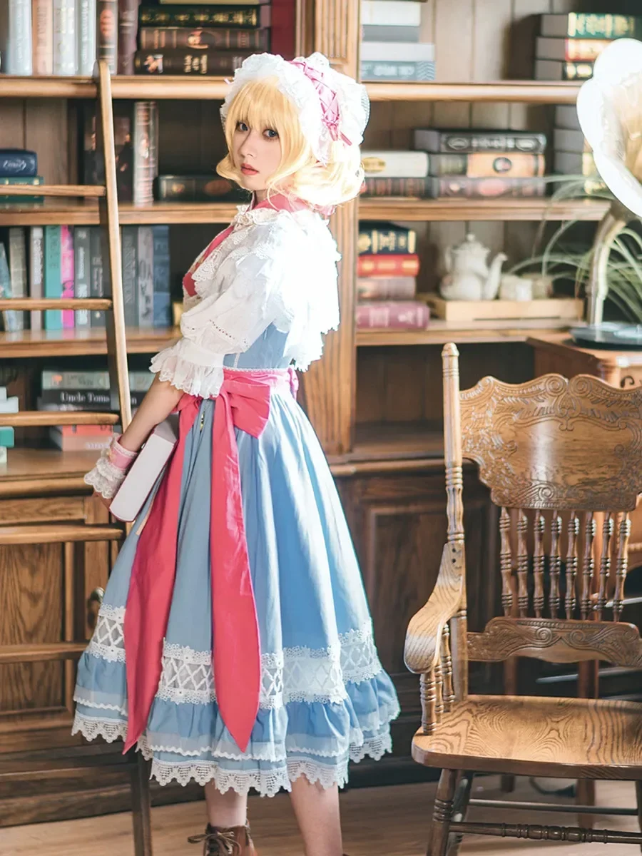 

2024 Alice Gorgeous Dress Anime Touhou Project Cosplay Costume Women High Quality Activity Role Play Clothing Sizes S-XL New