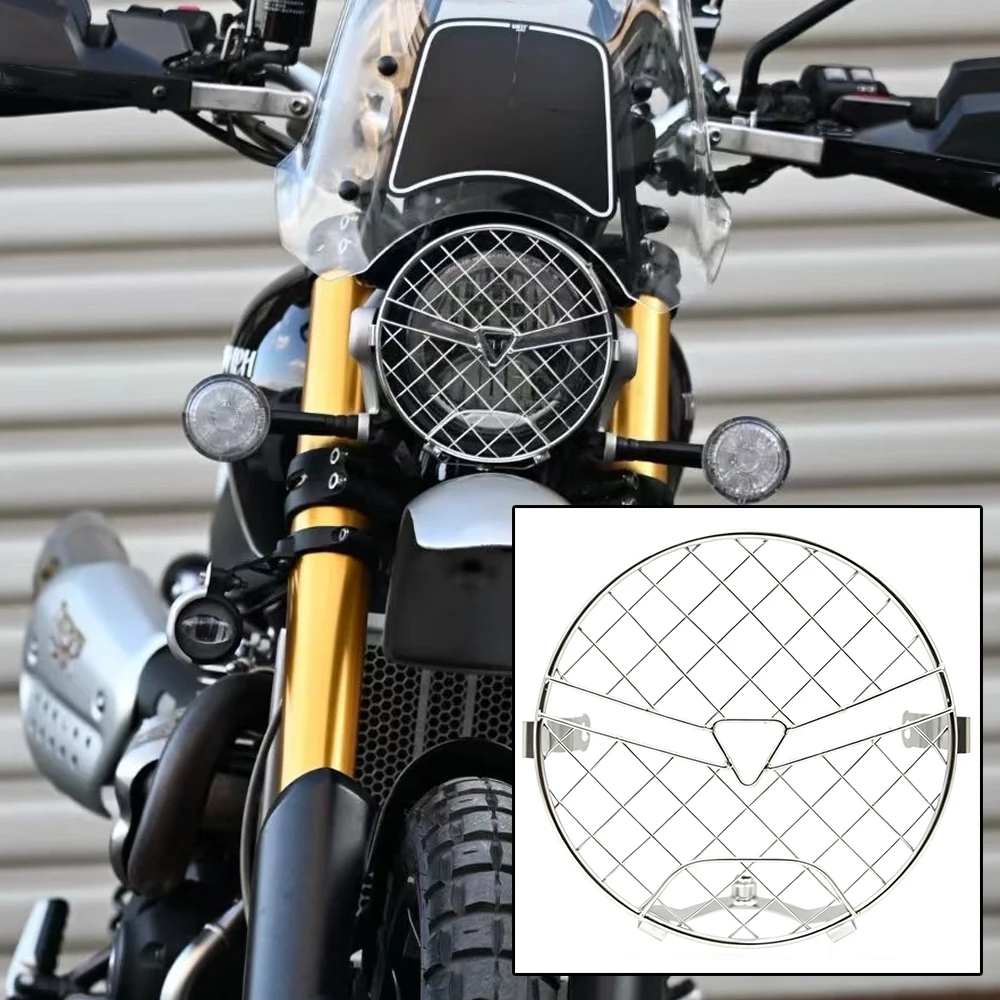 For Scrambler1200 Scrambler 1200 X XE XC 1200XE Motocycle Accessories Headlight Protection Cover Guard Grille Protector