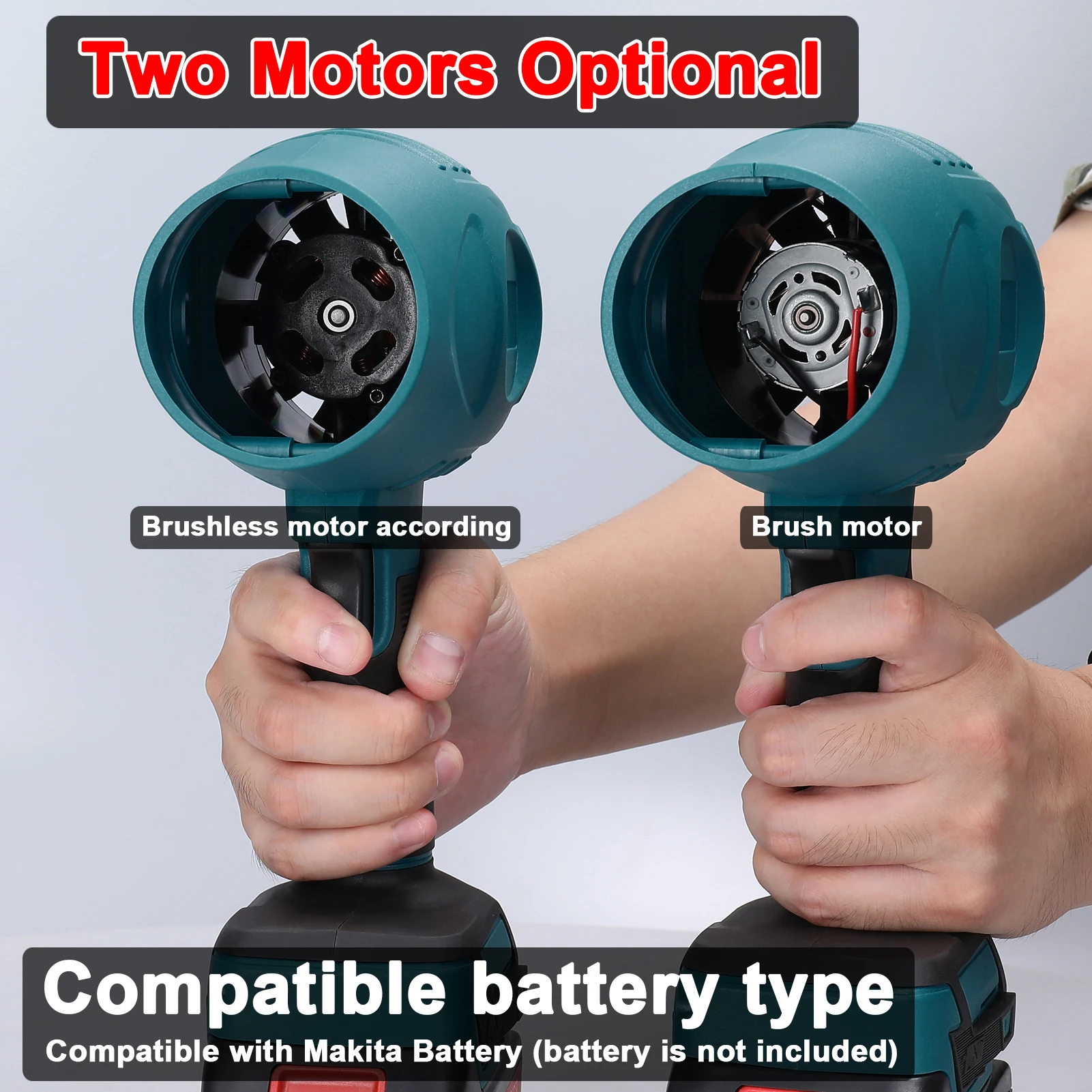 يده أنبوبي Turbofan عالية الطاقة مروحة نفاثة الليثيوم مروحة عنيفة متعددة الوظائف آلة غسل سيارات عالية الطاقة منفاخ الغبار تنظيف أداة