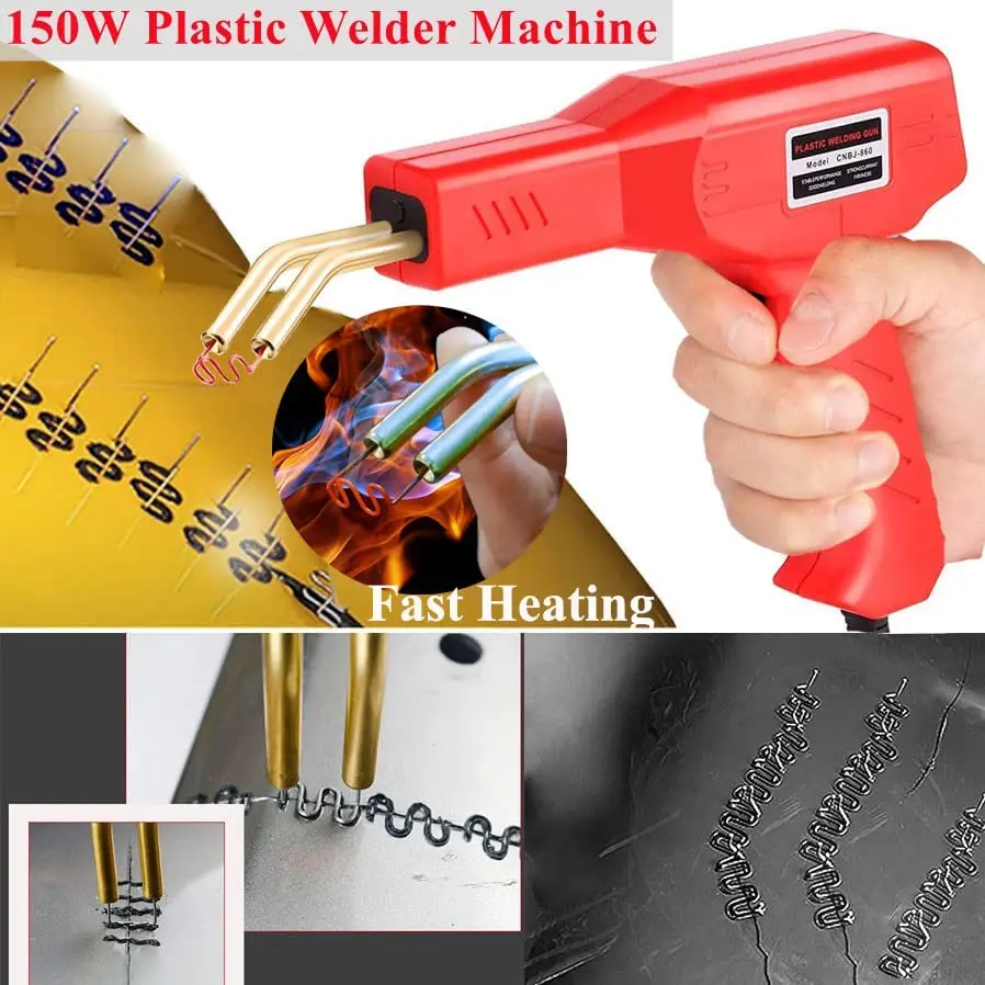 Plastic Welder Gun Hot Stapler Welding Machine Heat Gun Soldering Iron PVC Repairing Machine For Car Bumper Crack Repair Tools