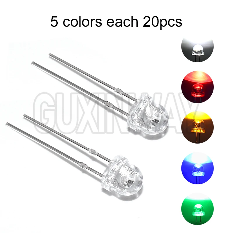 100Pcs Led Diode F5…