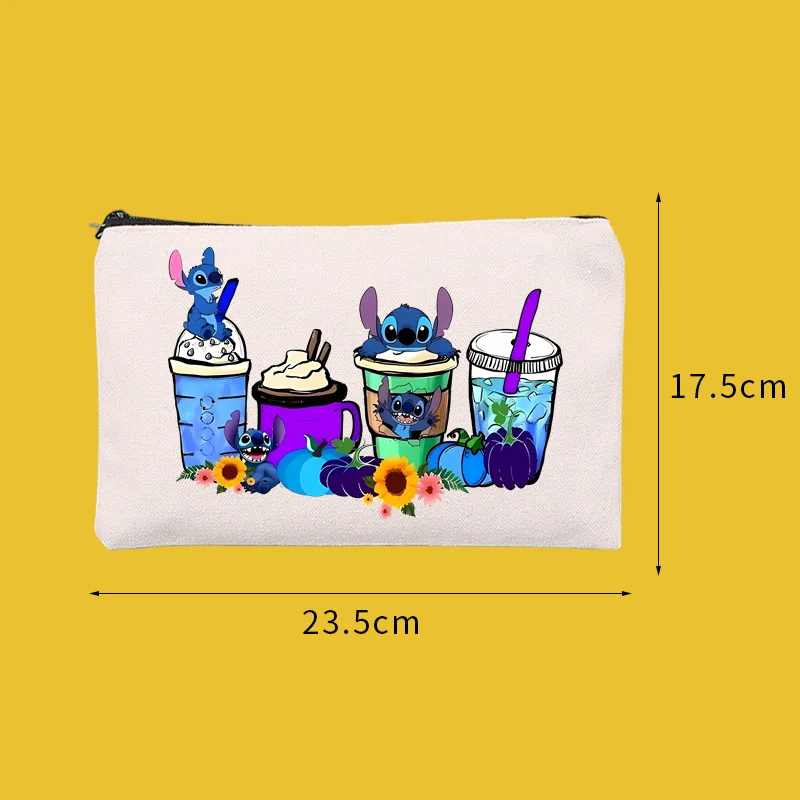 Disney The Nightmare Before Christmas Stitch Travel Cosmetic Organizer Makeup Pouch Storage Bag Perfume Organizer Female Purse