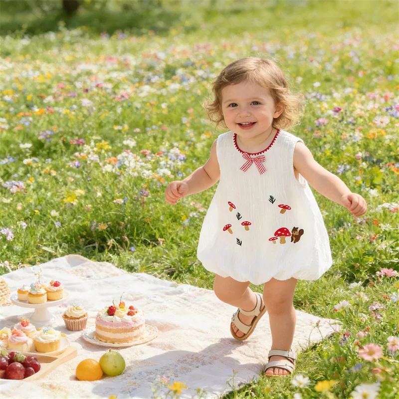 0-4 Years Old Newborn Outfits Summer Simple Baby Girl Dress Round Neck Sleeveless Outdoor Casual Toddler Wear Children Dresses