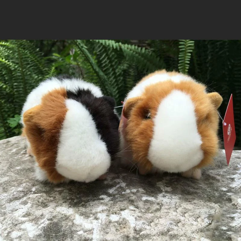1Pc Real Life Two Color Guinea Pig Plush Toy Lifelike Mouse Rats Stuffed Animal Toys Birthday Educational Gifts for Kids