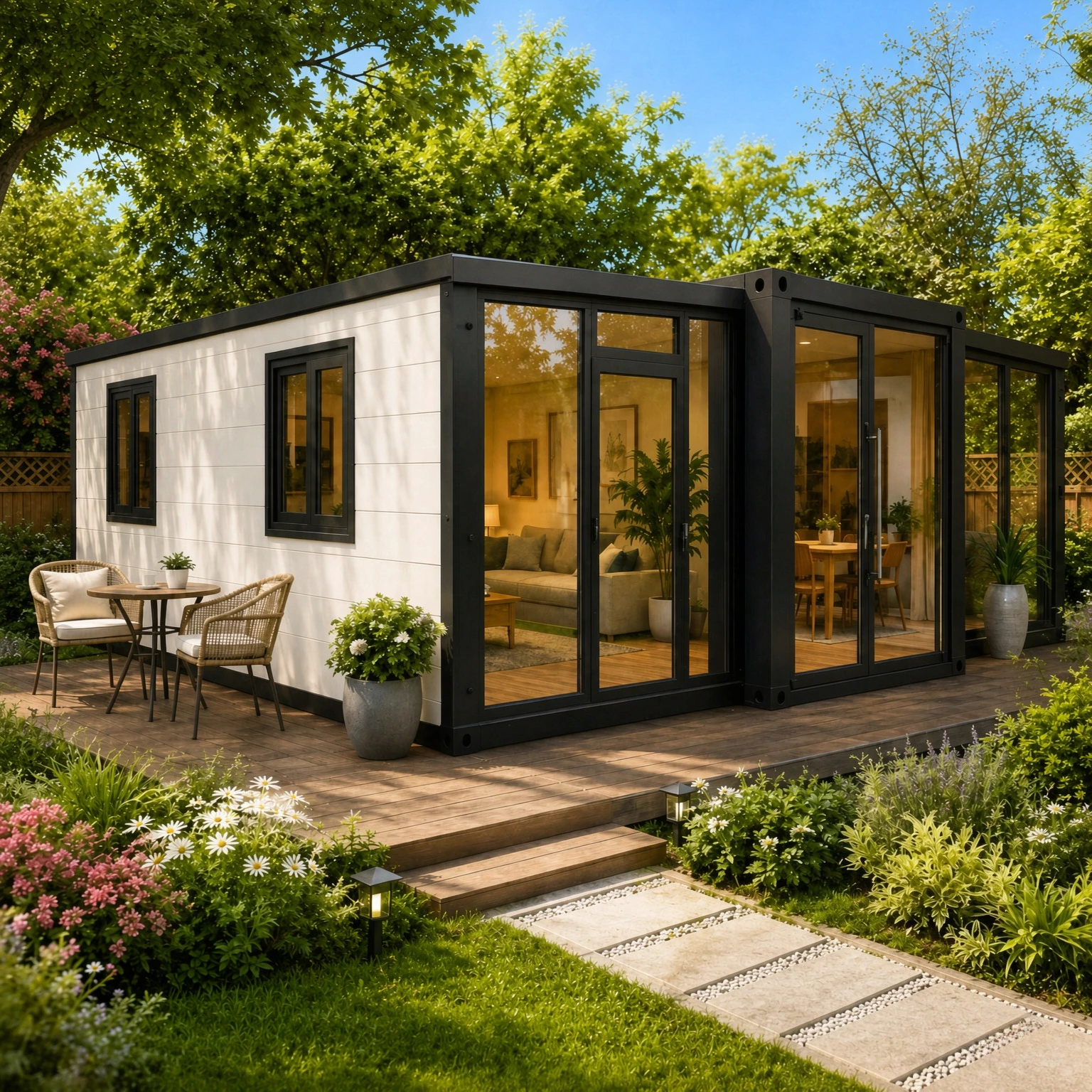 20ft 40ft Prefabricated House Portable Expandable Container House Mobile Prefab Tiny Home Outdoor Warehouse Folding Room
