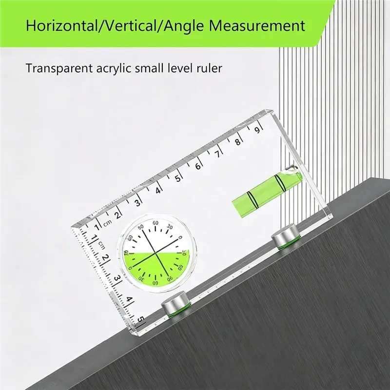 IALJ-For Accurate Angle Measurement- Mini Level With Magnet For Acrylic-1Pc Level Ruler