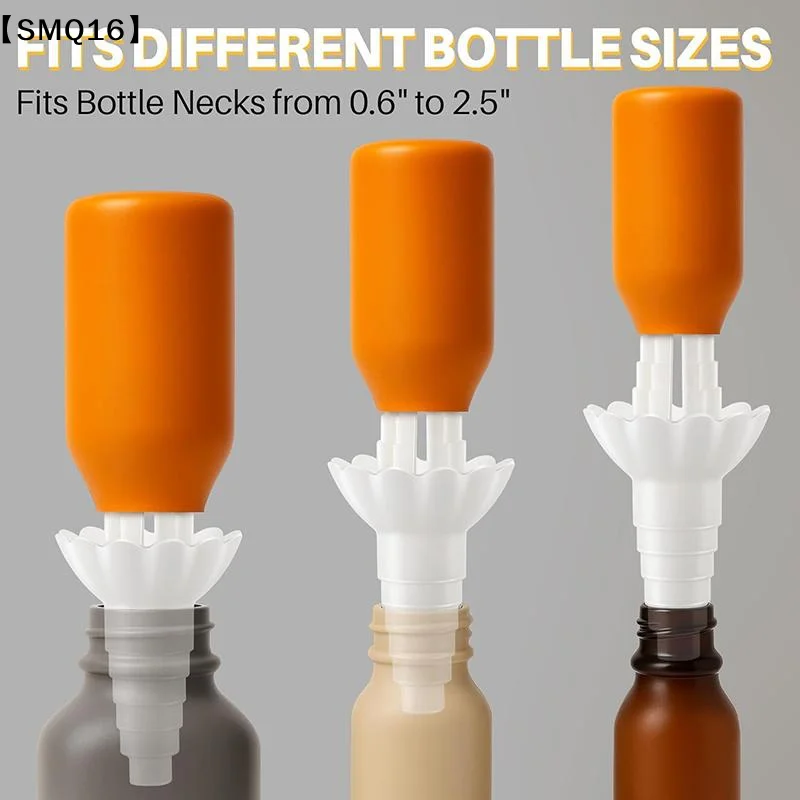 Universal Bottle Emptying Kit - Reusable Liquid Transfer Connector with No Waste Funnel Adapter Compatible Soap Shampoo【SMQ】
