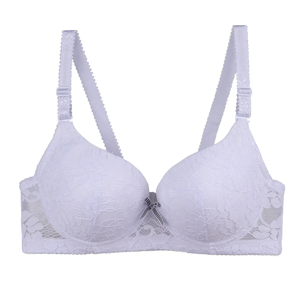 Sexy Lace 36-42 B C Bras for Women Push Up Bralette Underwear Wireless Solid Gather Female Sexy Large Size Lingerie Brassiere