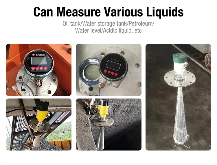 26ghz High precision Radar Type Level Transmitter RS485 Horn antenna Radar Liquid Level Sensor