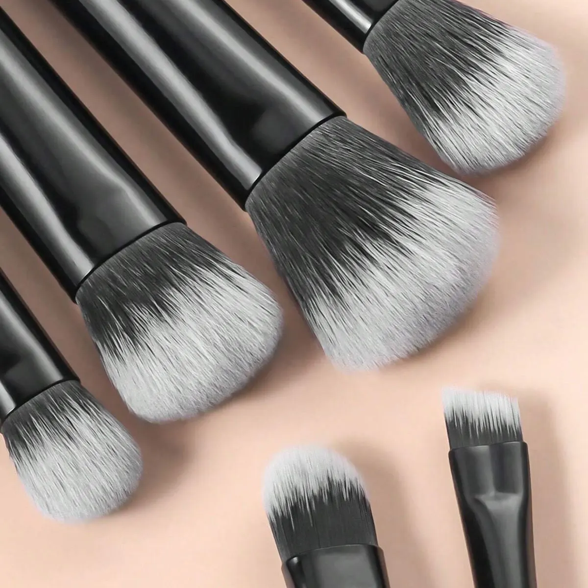 مجموعات فرش المكياج، 10 قطع فرشاة تجميل متعددة الوظائف بسيطة مع حقيبة فرشاة مكياج للسفر الجمعة السوداء