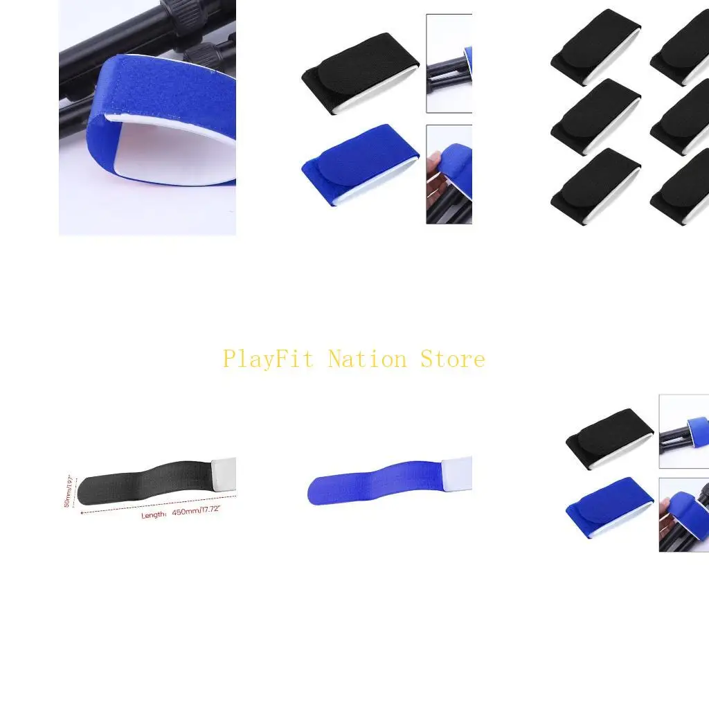 

242F 6Pcs Ski Wraps Versatile Fixing Strap Outdoor Fastening Belt Skis Fastener Snowboard Binding Ties Snowboard Wraps Ties