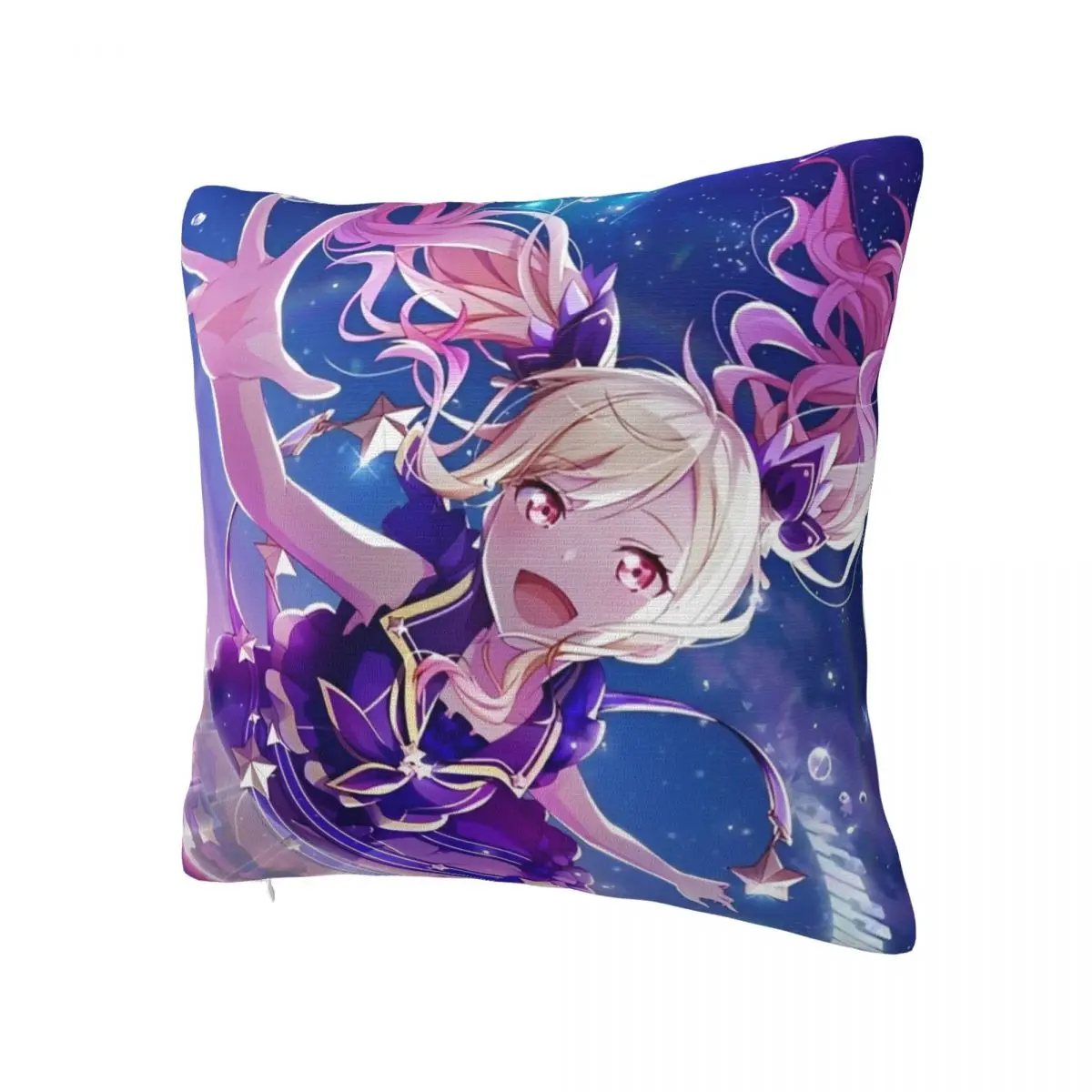 P-Project SekaiS Music Game Pillowcase Printing Fabric Cushion Cover Decorative Throw Pillow Case Cover Home Drop Shipping 45X45