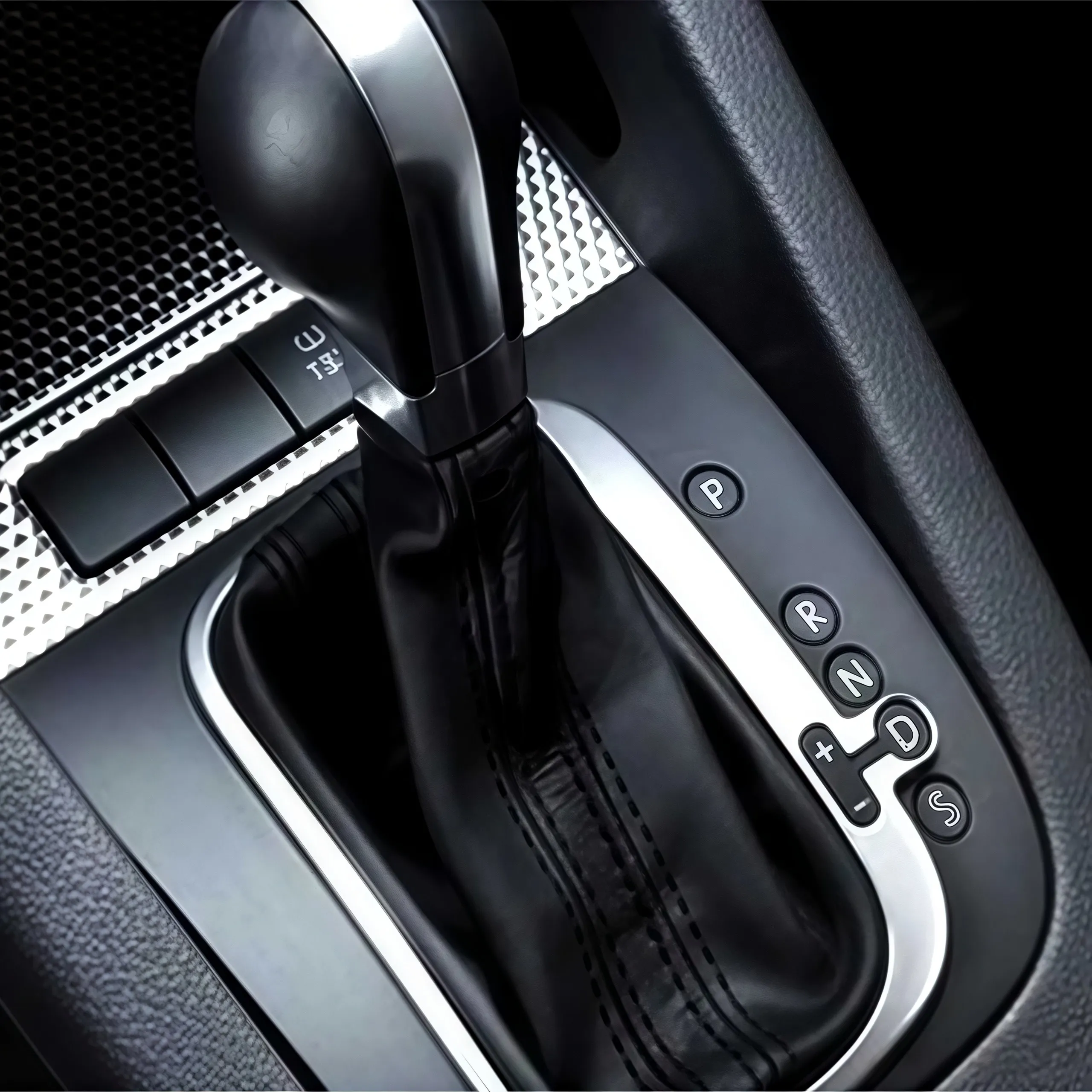 

Matte Black DSG Shift Base Silver Trim RHD for MK5 Golf GTI/R32, for MK5 Jetta GLI, for MK6 Golf GTI/R, for New Scirocco MK3