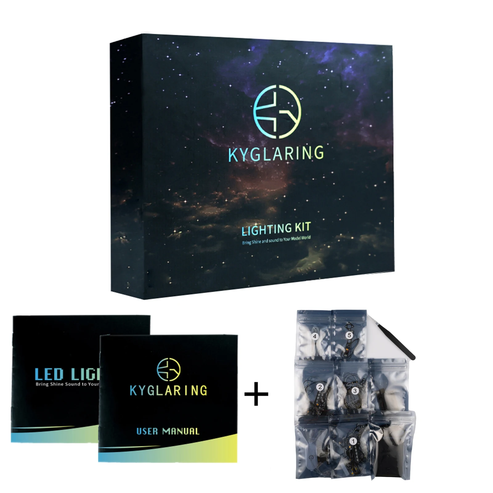 Kyglaring LED-lichtset geschikt voor Lego Tropical Aquarium 10366 Decoratieve lamp, niet Lego-bouwstenen