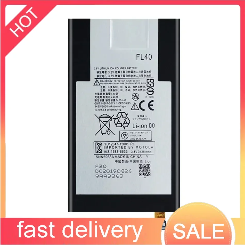 FL40 3630mAh Mobile Phone Battery For Motorola Moto X 3A MotoX Play Dual XT1543 XT1544 XT1560 XT1561 XT1562 XT1563 XT1565