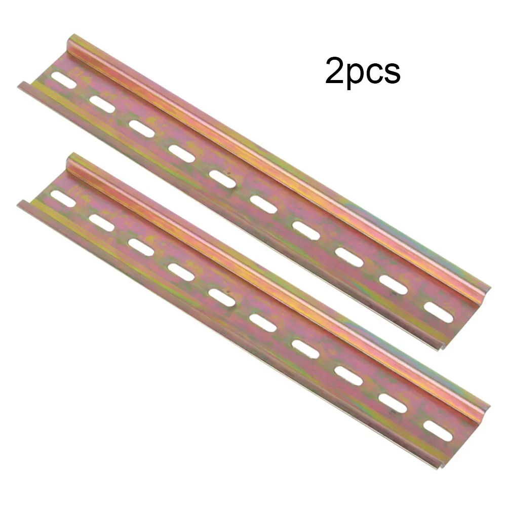 2Pcs 10/20/30/50mm DIN Slotted Rail For Iniature Circuit Breakers Terminal Blocks Relays Installation Tools Accessories