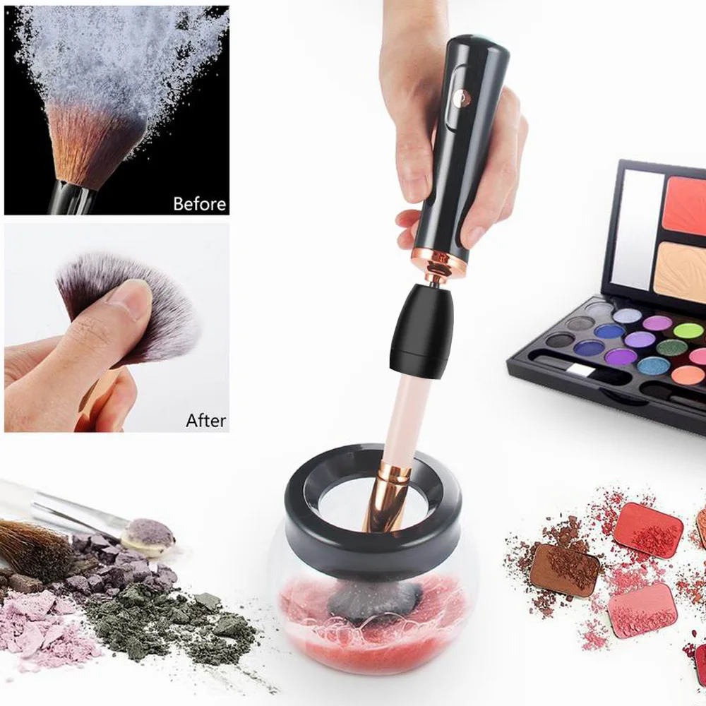 USB Charge/Battery Professional  Make up Tool Brush Cleaner Glue Shake Machine Fast Effective Drying Brush and Glue Cleaning