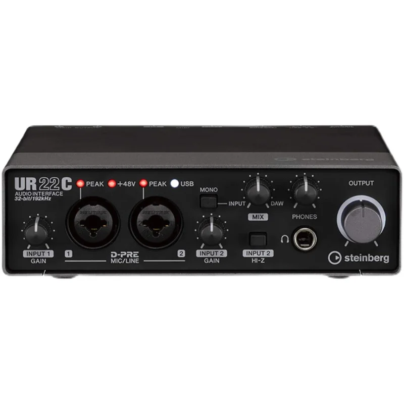 UR22C USB Audio Interface Sound card with 2 x D-PRE and 32-bit/192 kHz support for Compose and record anywhere