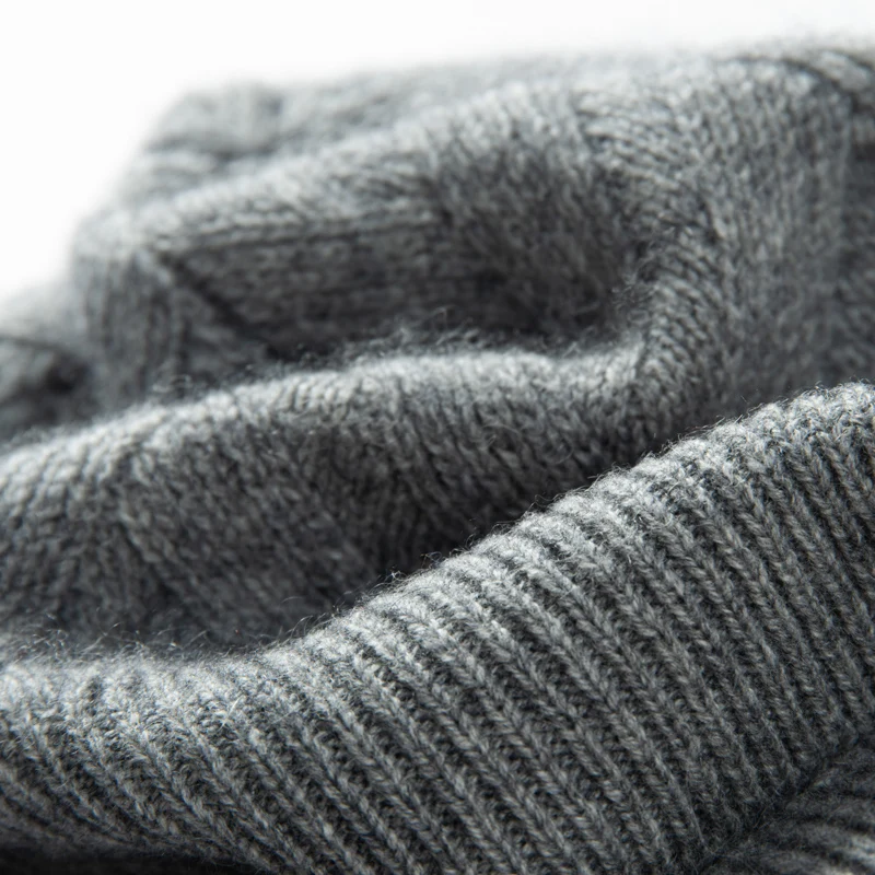 Cashmere Cap Unisex Knitted Beanie High Quality Warm Padded Leisure Hats For Men and Women Winter Outdoor Cashmere Hats