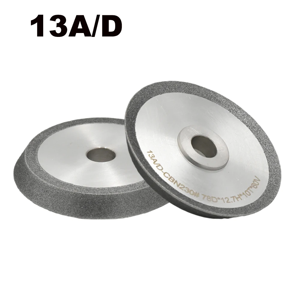 قرص عجلة طحن الماس 78 مم CBN & لـ Z13-2، 13A/D 13B 13Q 20G مبراة لقمة مثقاب، 230 حصى لأدوات كربيد التنغستن HSS