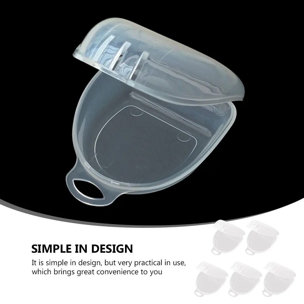 

5Pcs Sports Boxing Mouthguard Storage Box Compact Lightweight Tooth Holder Container Travel Denture Storage Case
