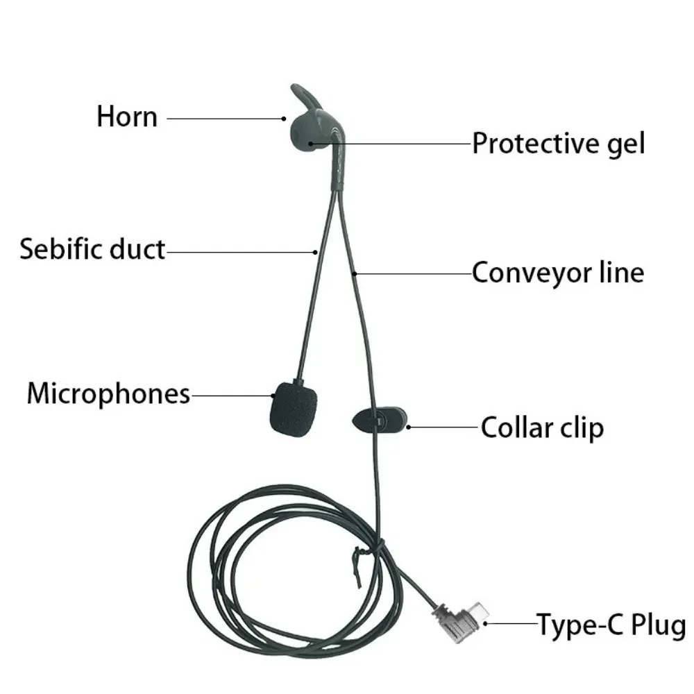 In-ear In-Ear Headphones Type-C Interface V6 PRO Referee Headset V4 Plus Noise Reduction Helmet Headset Football Referee