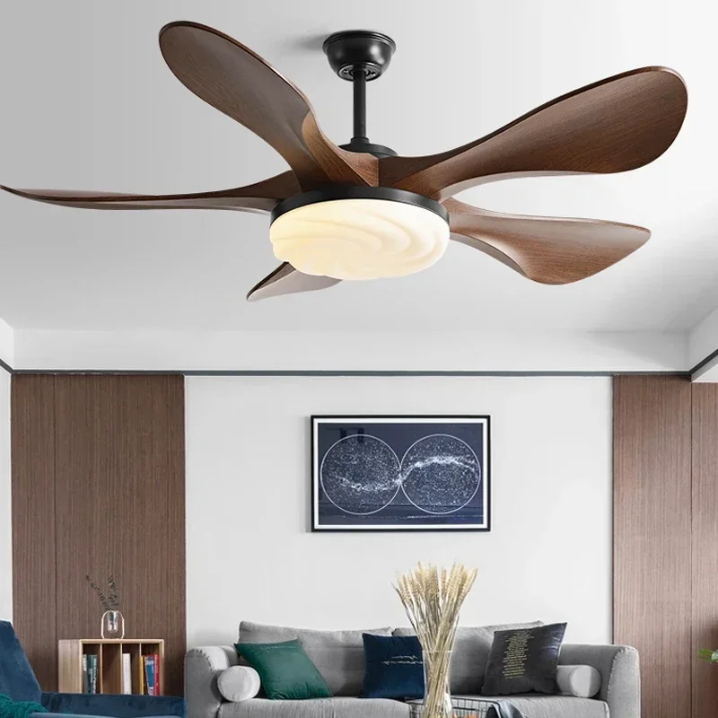 

48Inch 58Inch Modern LED Ceiling Fan Light Strong Winds Restaurant Living Room Household Electric Fan Mute with Lamp Ceiling Fan