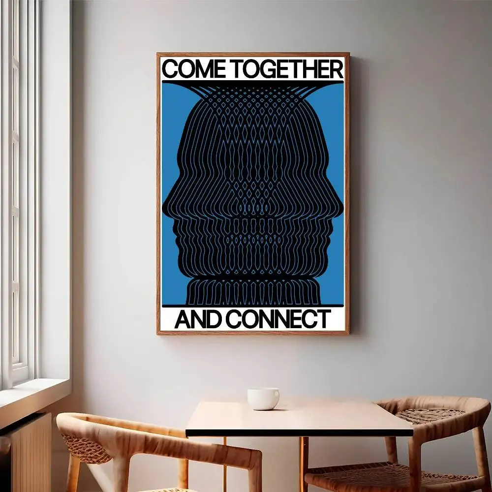 Connect Poster Paper Print Home Living Room Bedroom Entrance Bar Cafe Art Painting Decoration