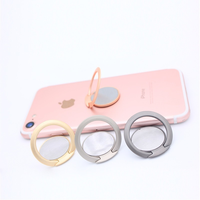 360 Degree Rotation Metal Ring Alloy Magnetic Car Holder, Ultra-thin Round Mobile Phone Holder Stand, Ring Buckle  Accessories