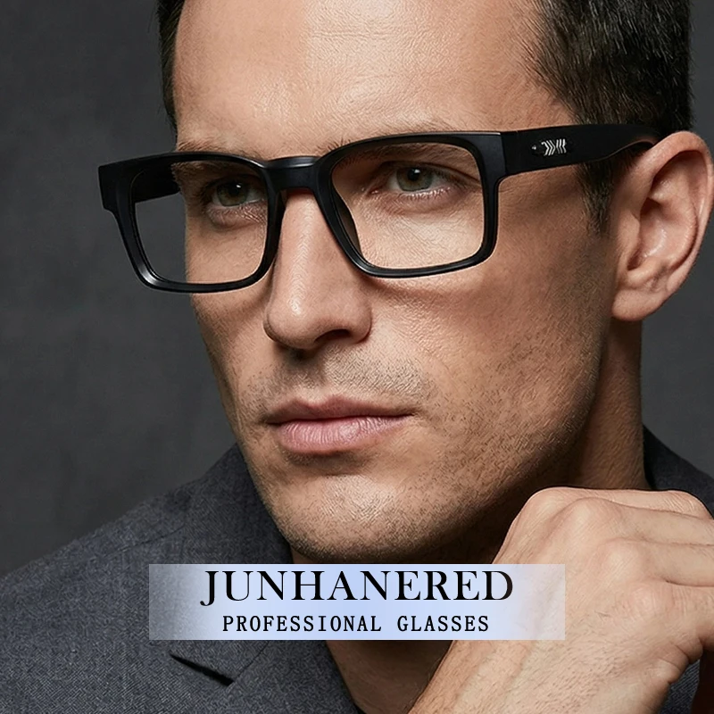 

Fashion Classic Style Square Men Frame Hyperopia Photochromic Prescription Glasses Anti Blue Light Myopia Astigmatism Eyewear