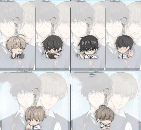 Anime Lost in The Cloud Acrylic Keychain Women Cirrus Skylar KeyChain Man Korean BL Manwha KeyRing Pendant Bag Pendant Sign Gift