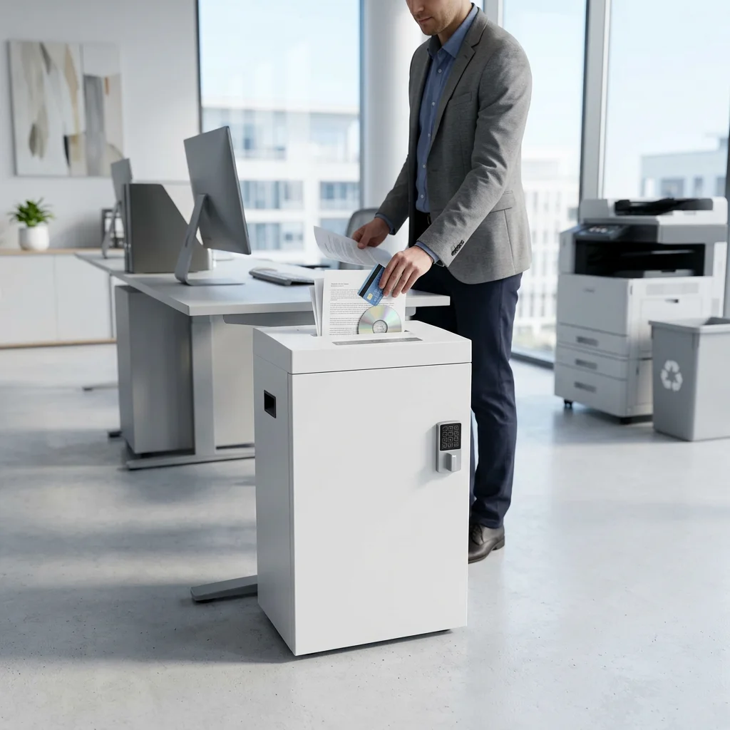 Electricity 40 Minutes 50L 5 Grade Security Large File Shredder Cross-Cut Paper 18 Sheets Capacity