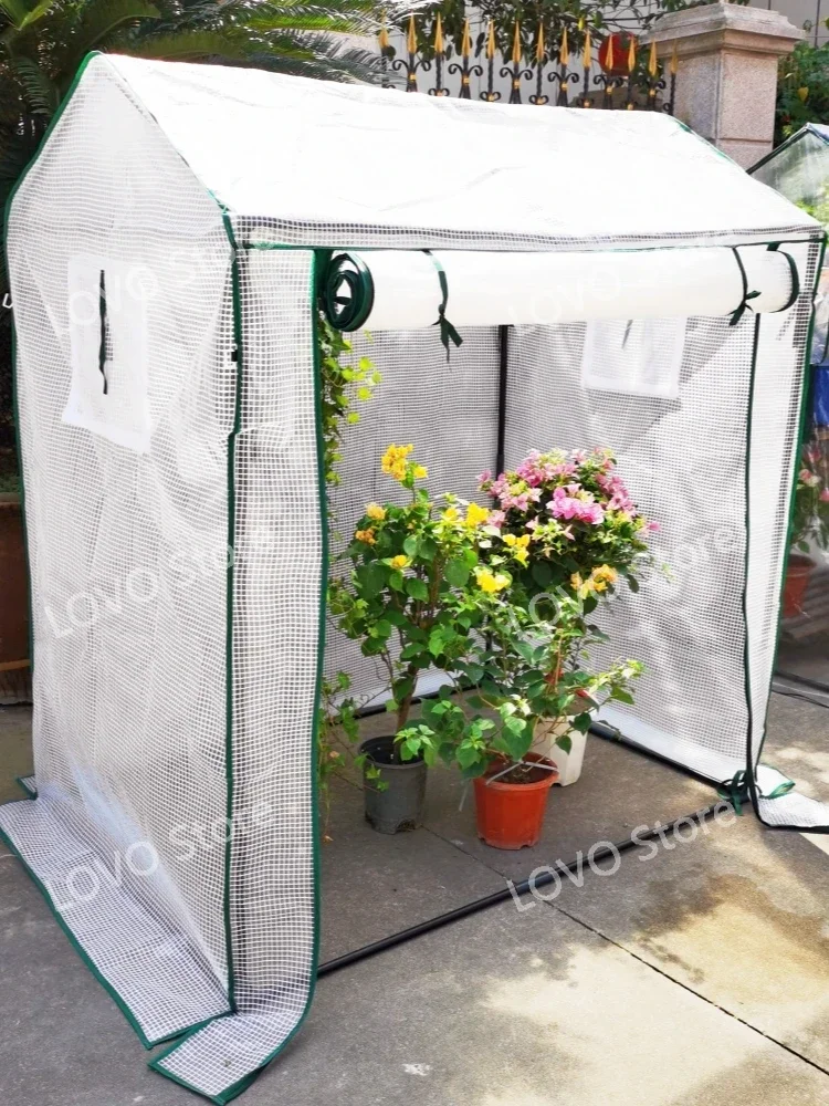 Plant greenhouse  wind-proof and rain-proof outdoor animal insulation cover home winter courtyard sun room  image 2