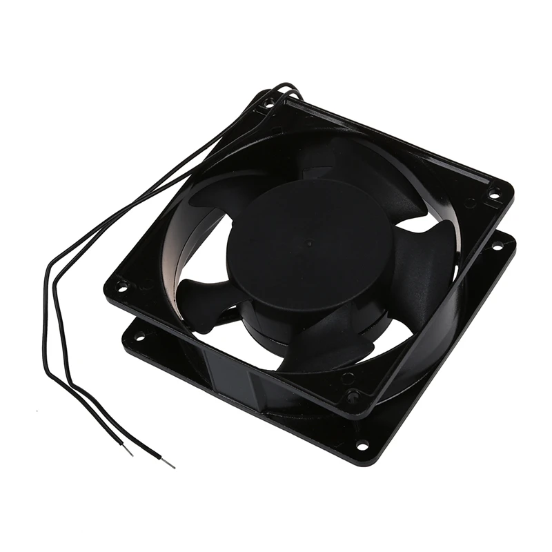 Ventilador de Metal para CPU de ordenador, ventilador negro, CA 220-240V, 0.14A, 120Mm x 120mm