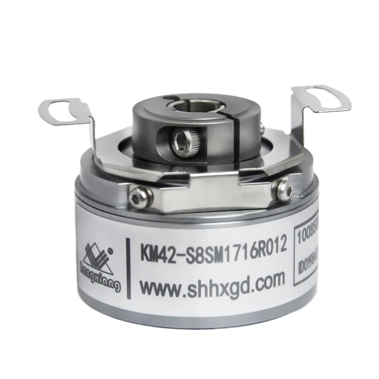 KM42 6mm hollow shaft SSI rs485 ip65 rs485 absolute encoder singleturn multiturn 24bit 16bit absolute multiturn encoder