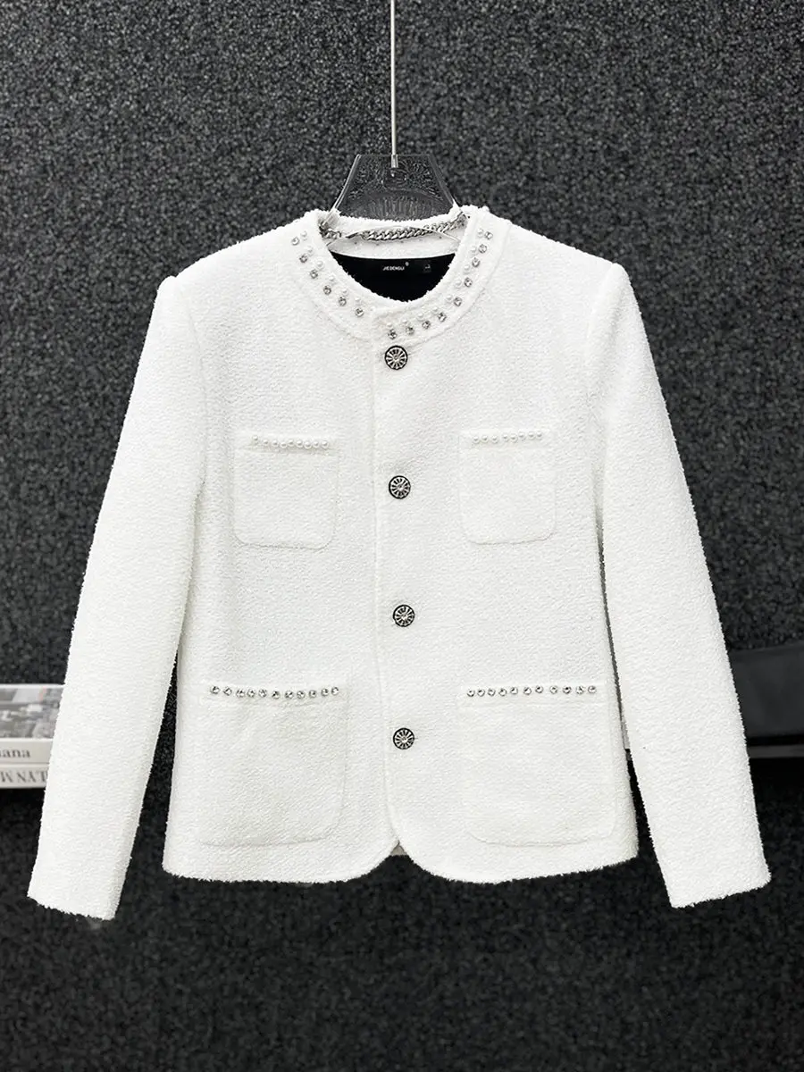Fall Winter Men's Casual Short Coat Fragile Style Single Button Loose Fit Korean Version Streetwear Fashion Urban Cotton Poly...