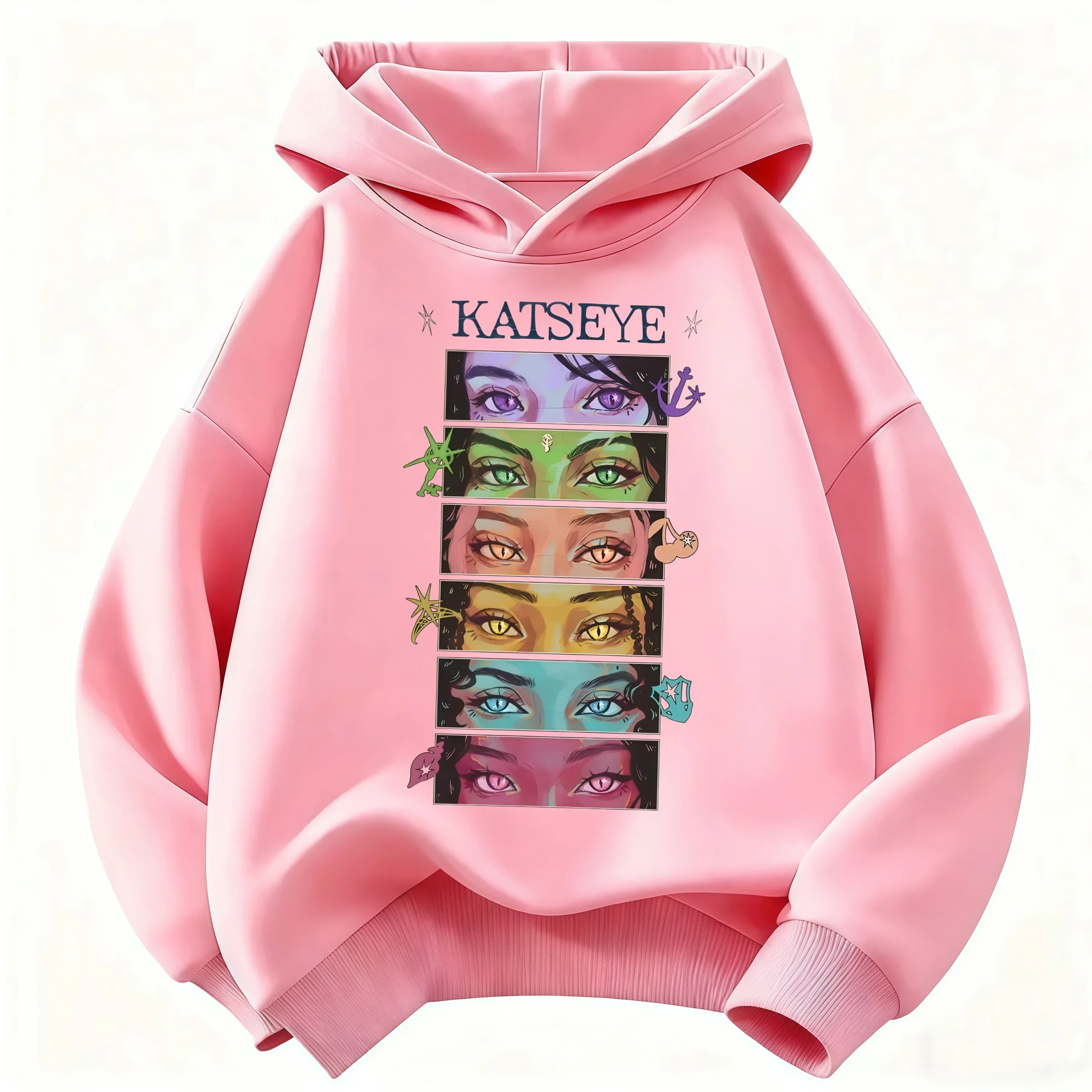 2026 Mädchen-Mode-Hoodie: Katseye Girl Group Grafik-Pullover, Warmer Lässiger Street-Style-Hoodie für Jungen und Mädchen, Kinderkleidung – Detail 2