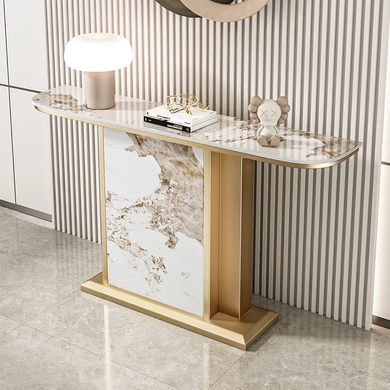 

Nordic Beauty Console Tables Unique Simple Aesthetic Luxury Corner Table Glamour Premium Scrivania Living Room Furniture