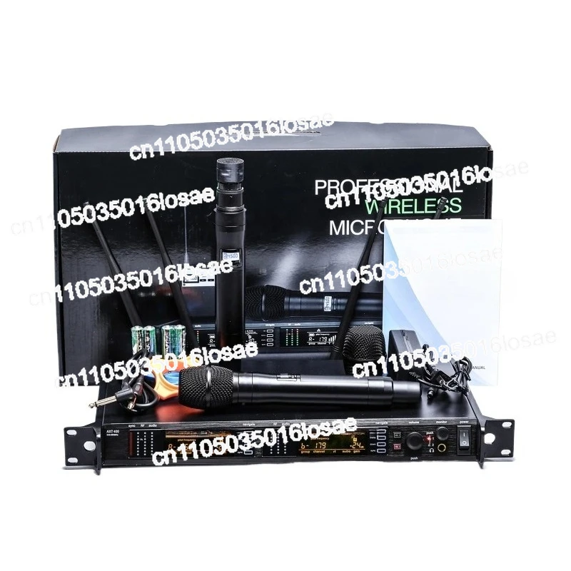 AXT400 Sure High Quality 2 Channel True Diversity UHF Microphone Wireless with Metal Handheld for Singing Stage Performance