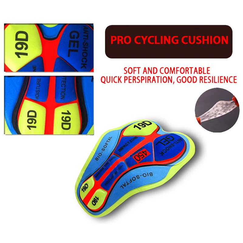 2024 New Team Cycling bib shorts Men\'s Gel Padded Short Sports Bib Pants Lycra Mtb Uniform Bretelle Ciclismo Bicycle Wear Pants