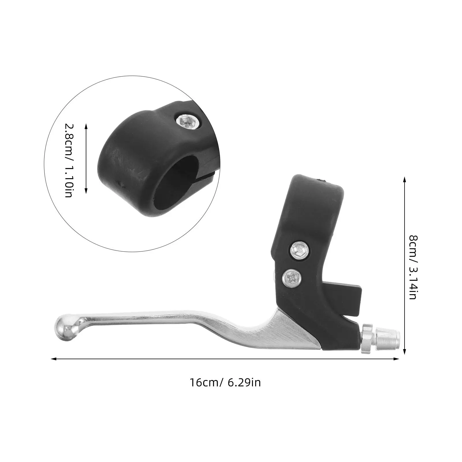 1Pair Alloy Motorcycle Brake Clutch Lever 7 8 Handlebar Brake Lever for Mini Atv Dirt Bike 47 49Cc Off-Road Pit Bike Parts
