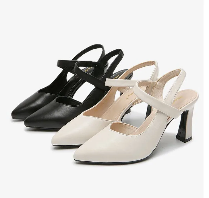 High Heels Women Wholesale 2024 High Heel Women Dress Shoes Soft Leather Pumps Office Shoes