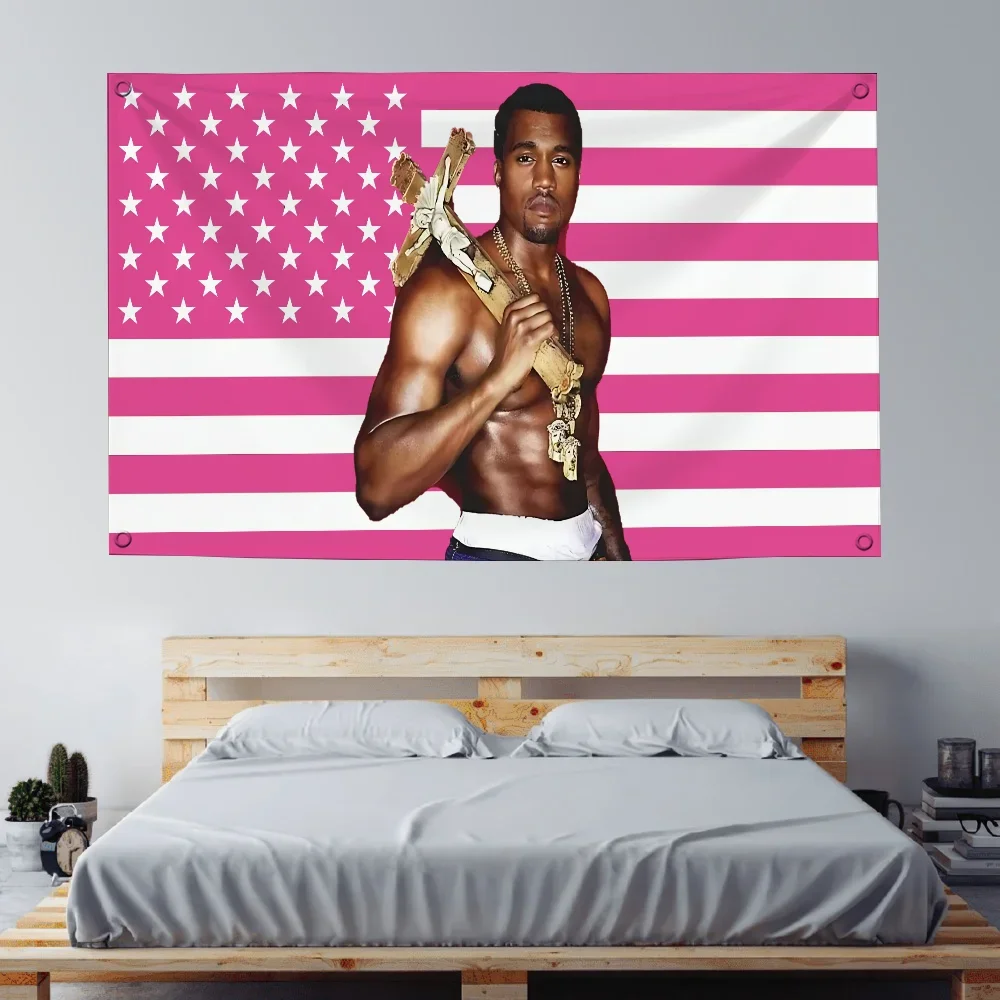 3x5 FT 90x150cm American Rapper Singer Kanye Flag West Life of Pablo Hands Banner Decoration Tapestry FLAGCORE