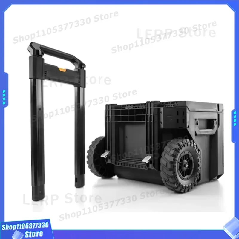 Portable Stackable Tool Box with Wheels and Detachable Handle for Outdoor Fishing Camping Home Storage Organizer TB-B1-B-70R