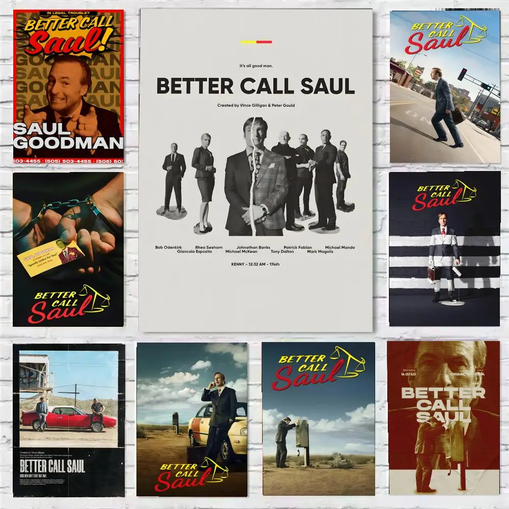 Poster Sticky HD Quality Wall Art Retro  For Home Room Wall Decor B-Better Call SaulS