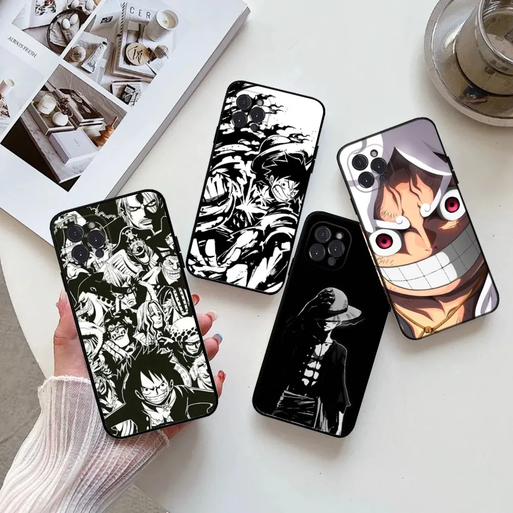 

Anime L-Luffys Gear Phone Case for IPhone 15,14,13,12,11 Pro Max Mini 8,7 Plus SE2 X XR XS MAX Silcone Soft Covers