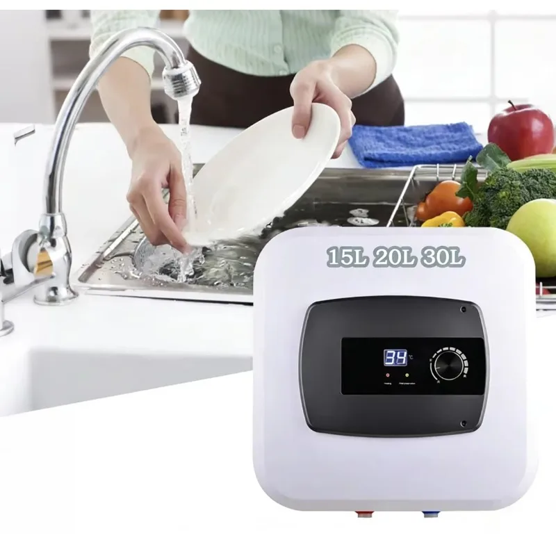 Freestanding Instant Hot Water Heater Stainless Steel 1500W Grade B Energy Efficiency 15L-30L For Home Kitchen Bathroom